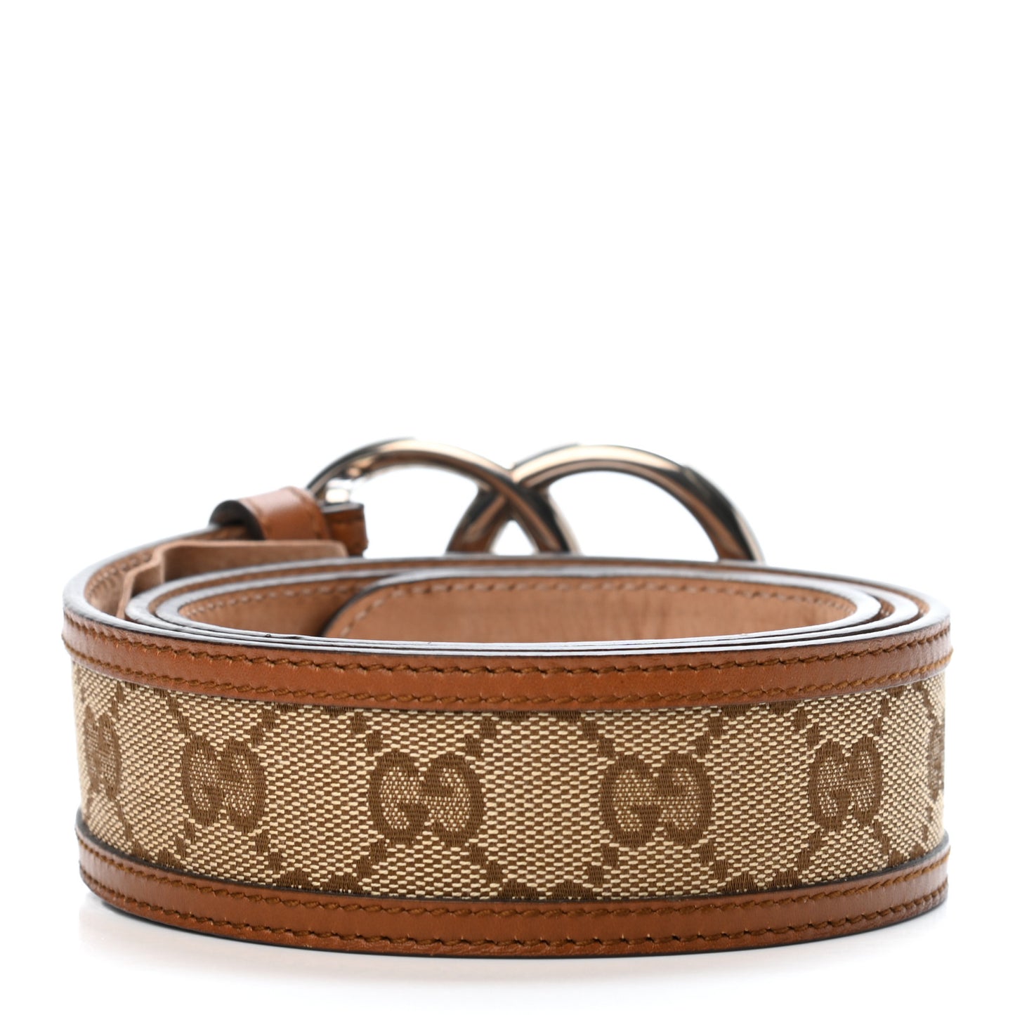 Monogram Double G Belt 90 36 Dark Brown