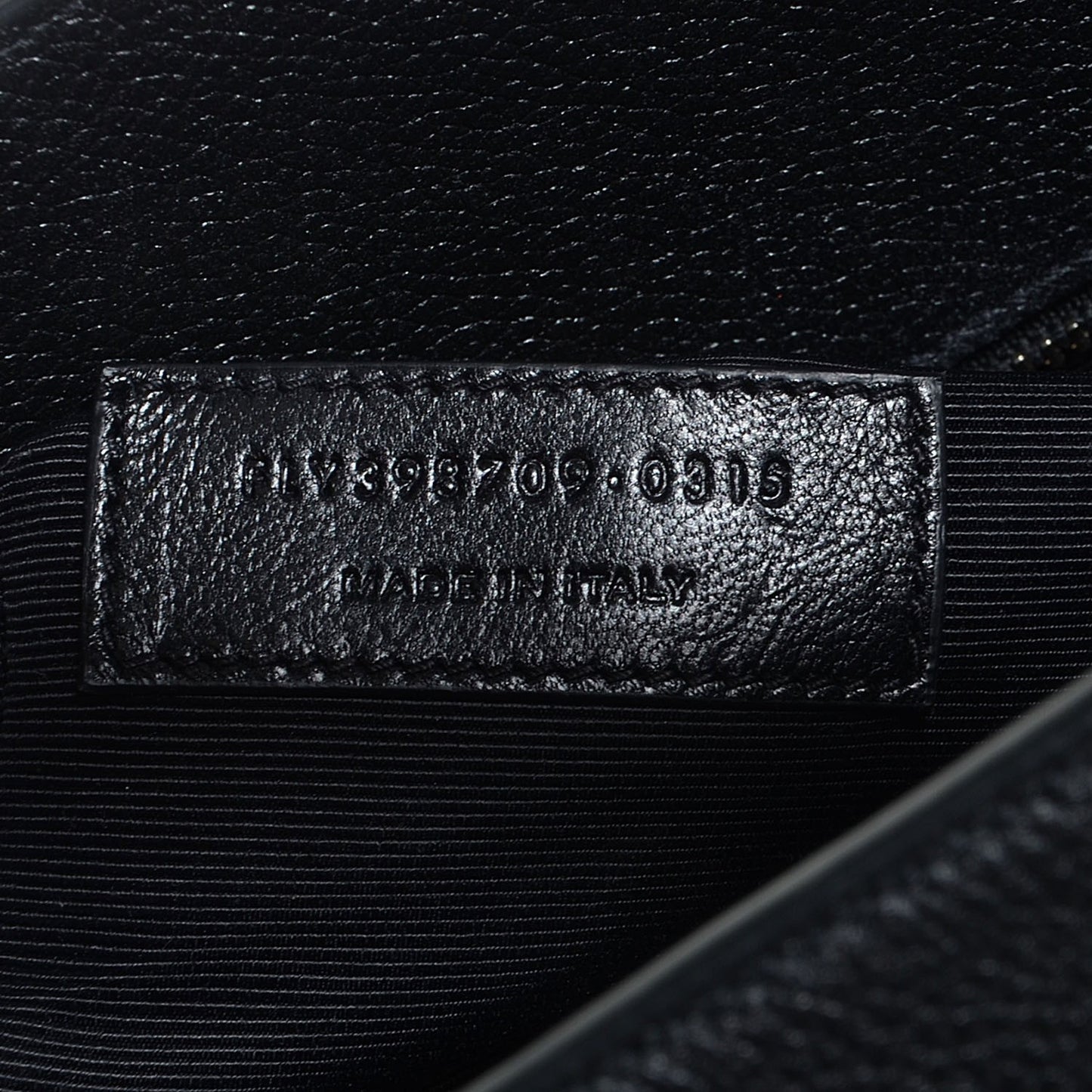 Grained Calfskin Small Sac De Jour Black