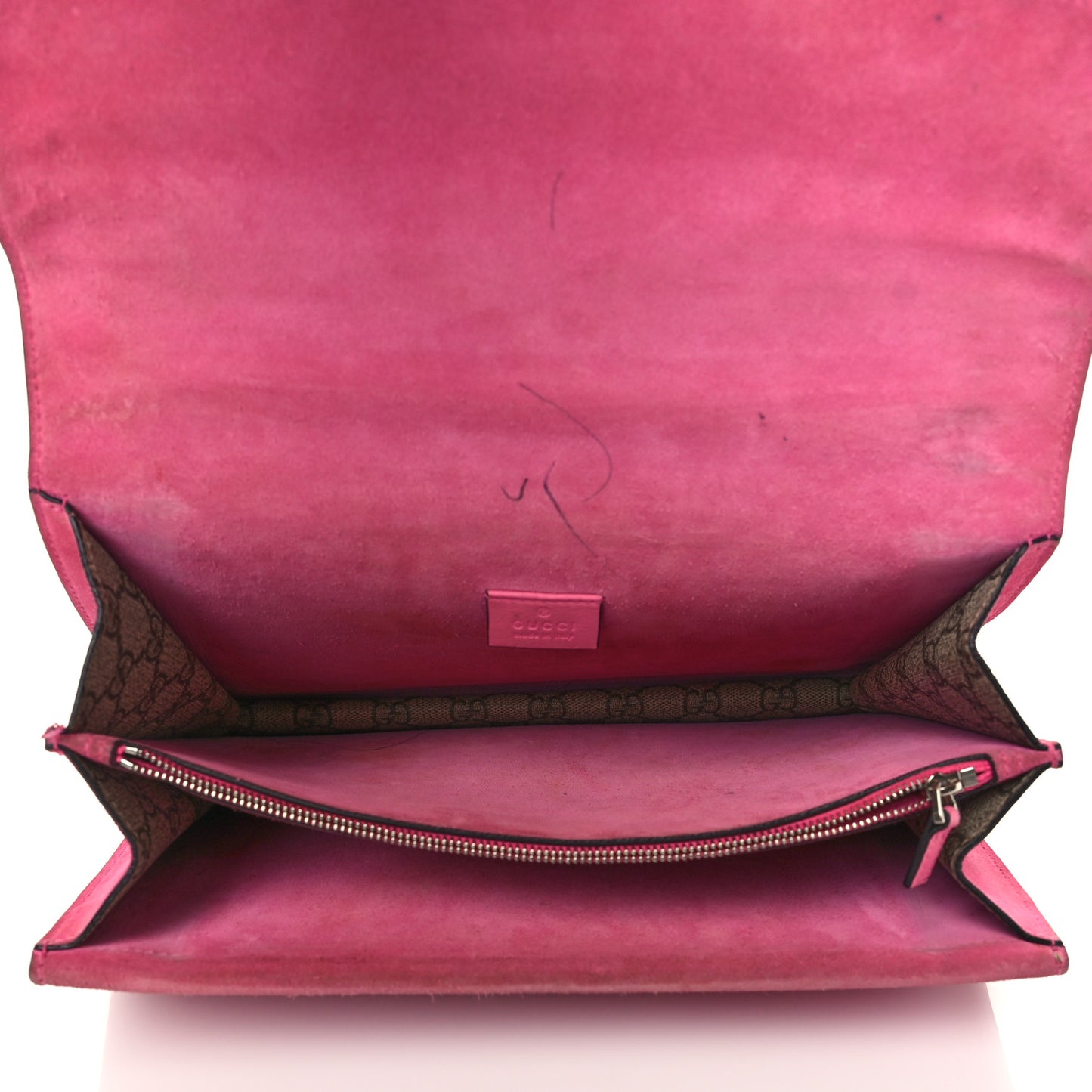 GG Supreme Monogram Suede Pierced Heart Embroidered Medium Dionysus Shoulder Bag Beige Ebony Pink Tropical Flower