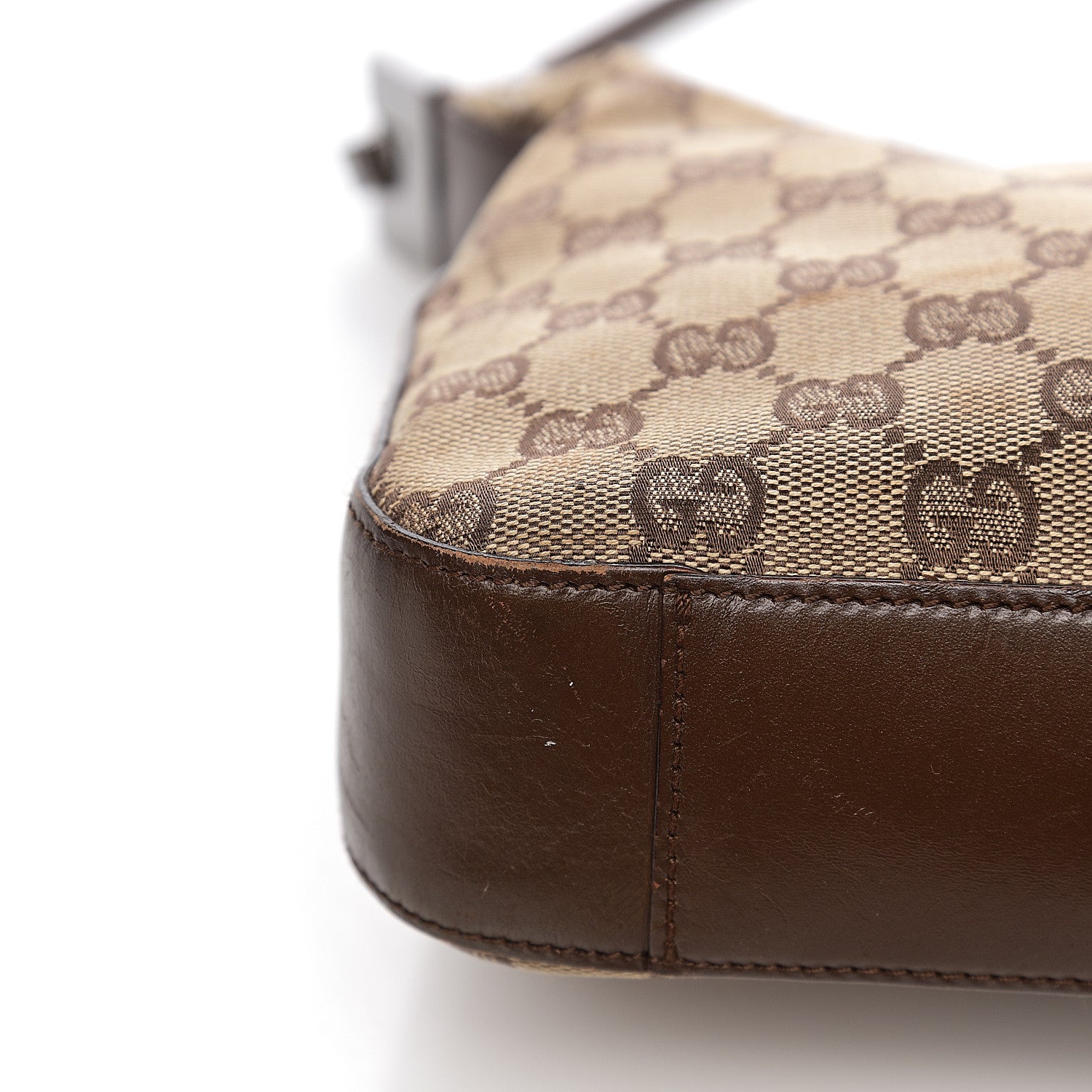 Gucci Monogram GG Small Clasp Hobo Brown 11 of 15