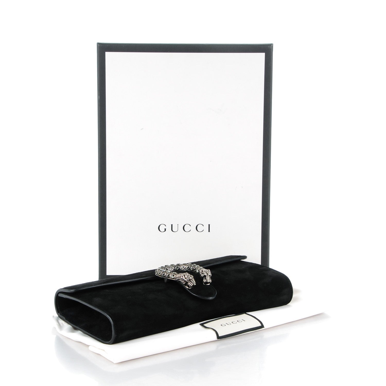 Gucci Suede Dionysus Clutch Nero Black 4 of 7