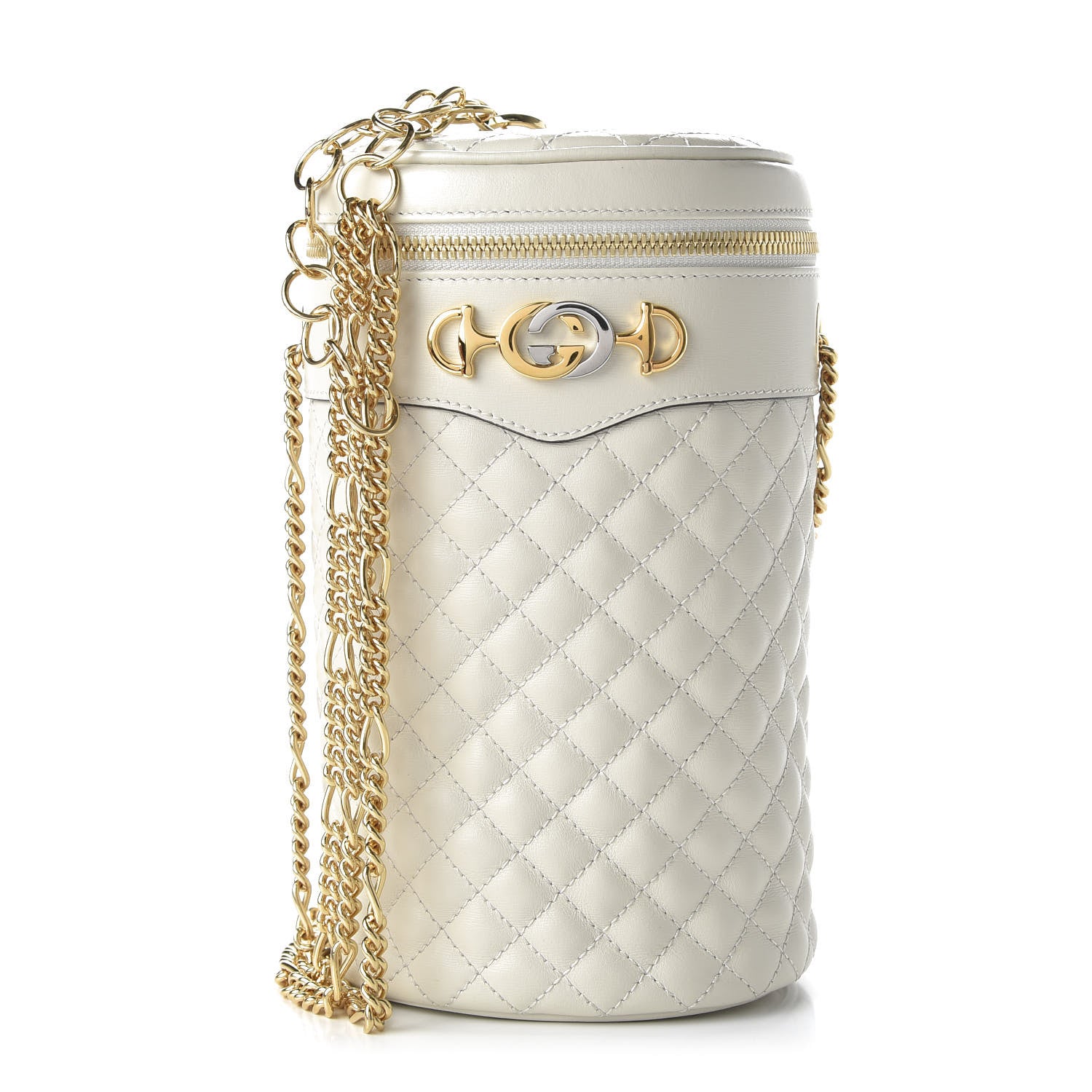 Gucci Calfskin Trapuntata Zumi Belt Bag Off White 1 of 11