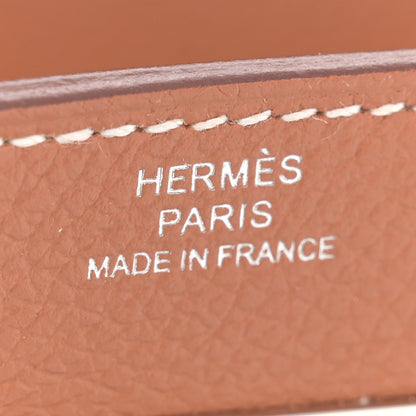 Hermes Evercolor Kelly Wallet To Go Gold 6 of 11