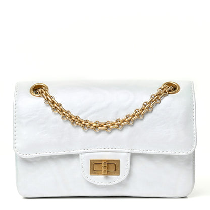 Chanel Iridescent Calfskin Embossed 2.55 Reissue Mini Flap White 1 of 11