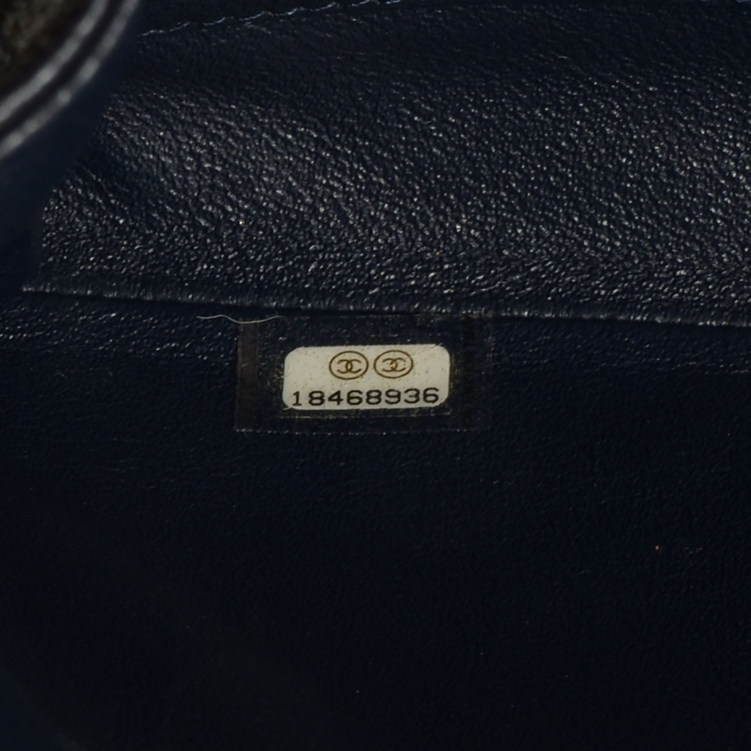 Chanel Caviar Clutch with Chain Flap Navy Blue 7 of 8