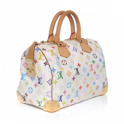Louis Vuitton Monogram Multicolor Speedy 30 White 3 of 6