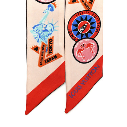 Louis Vuitton Silk Monogram World Tour Stickers BB Bandeau Nude 2 of 5