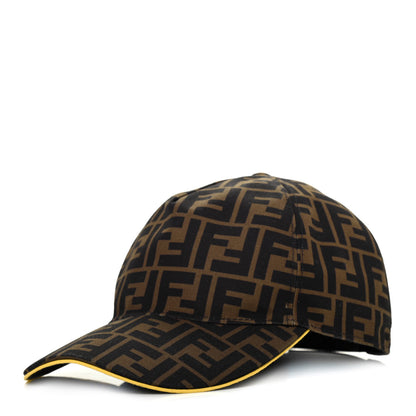 Fendi Canvas FF Reloaded Baseball Hat Tobacco Yellow 1 of 4