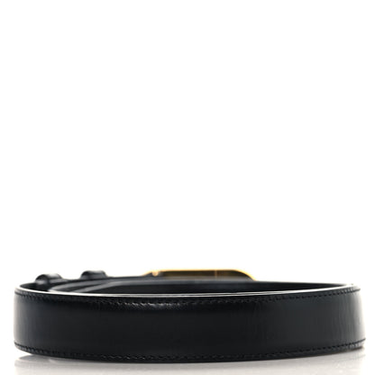 Celine Box Calfskin Small 18mm Maillon Triomphe Belt 75 30 Black 2 of 5
