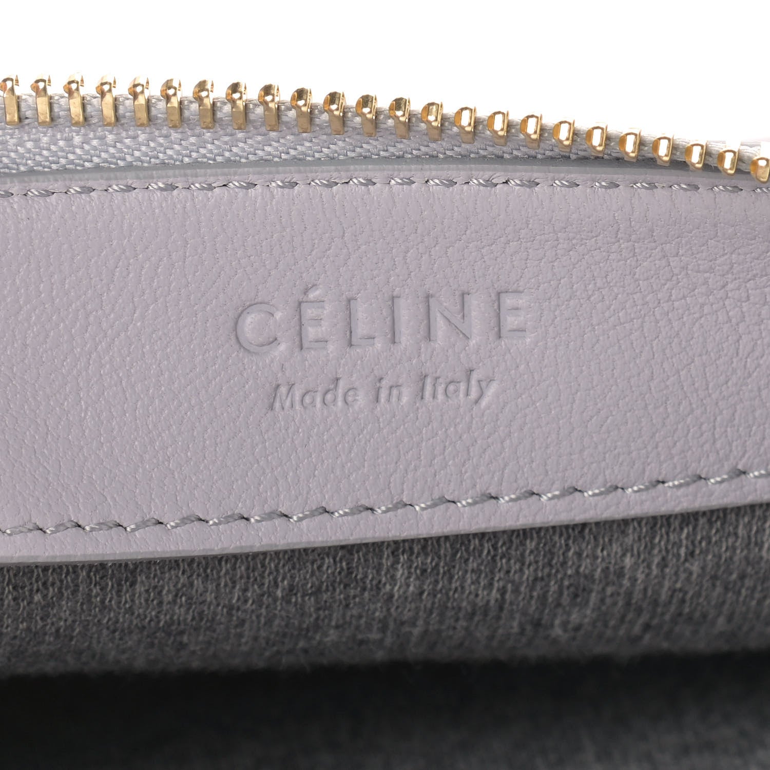 Celine Lambskin Small Trio Crossbody Bag Light Grey 9 of 12