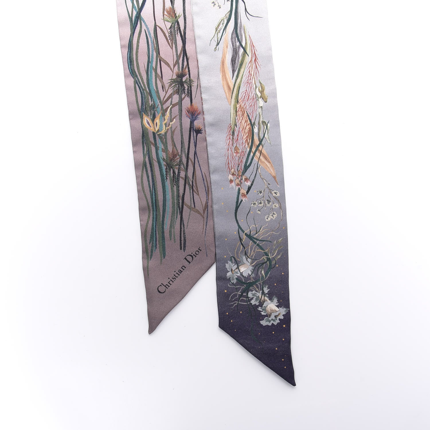 Christian Dior Silk Jardin Au Crepuscule Mitzah Scarf Multicolor 2 of 4