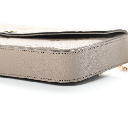 Louis Vuitton Empreinte Pochette Felicie Chain Wallet Tourterelle 11 of 11
