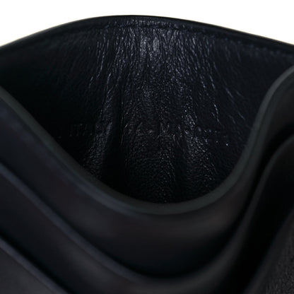 Christian Dior Calfskin Oblique Card Holder Blue 7 of 10