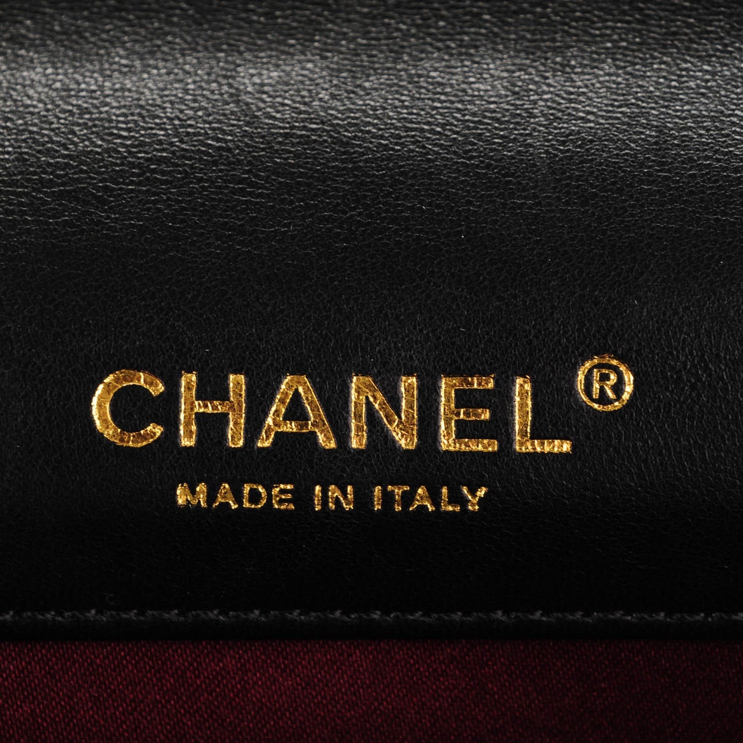 Lambskin Quilted Golden Class Wallet on Chain WOC Black