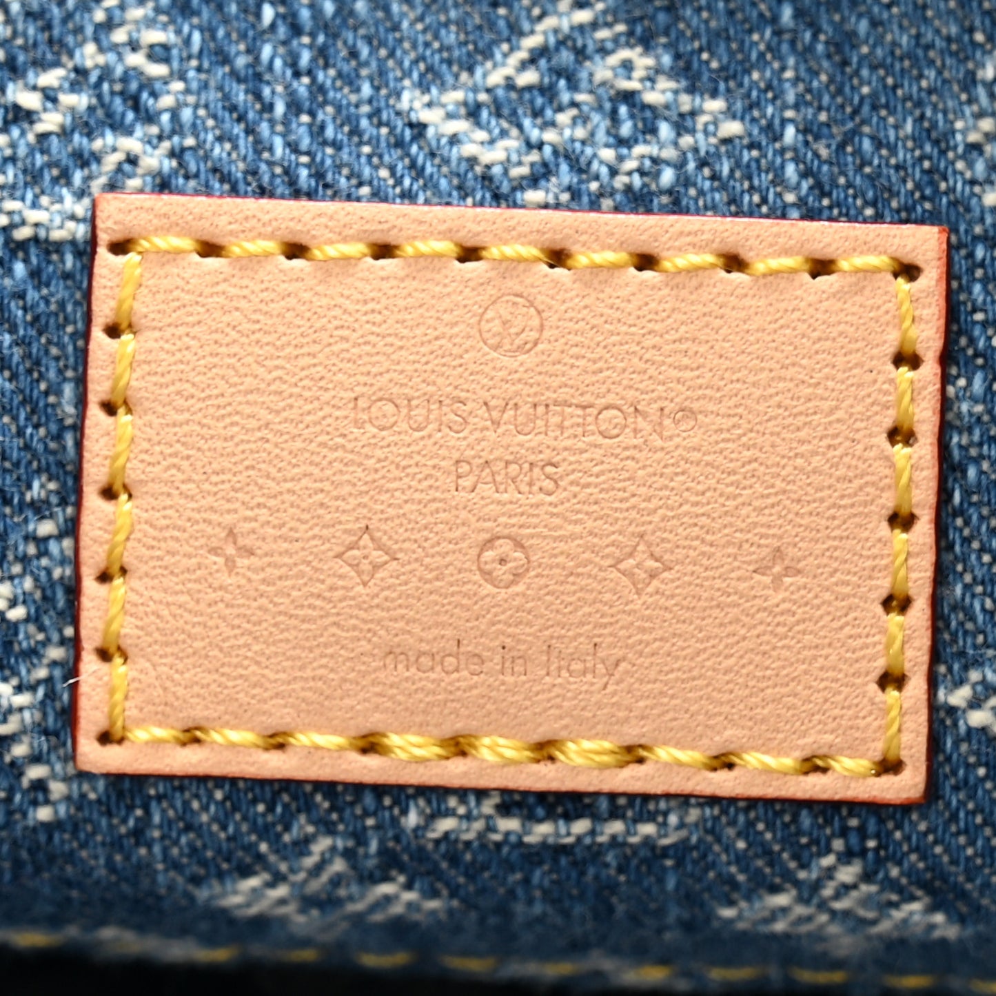 Monogram Denim CarryAll MM Blue