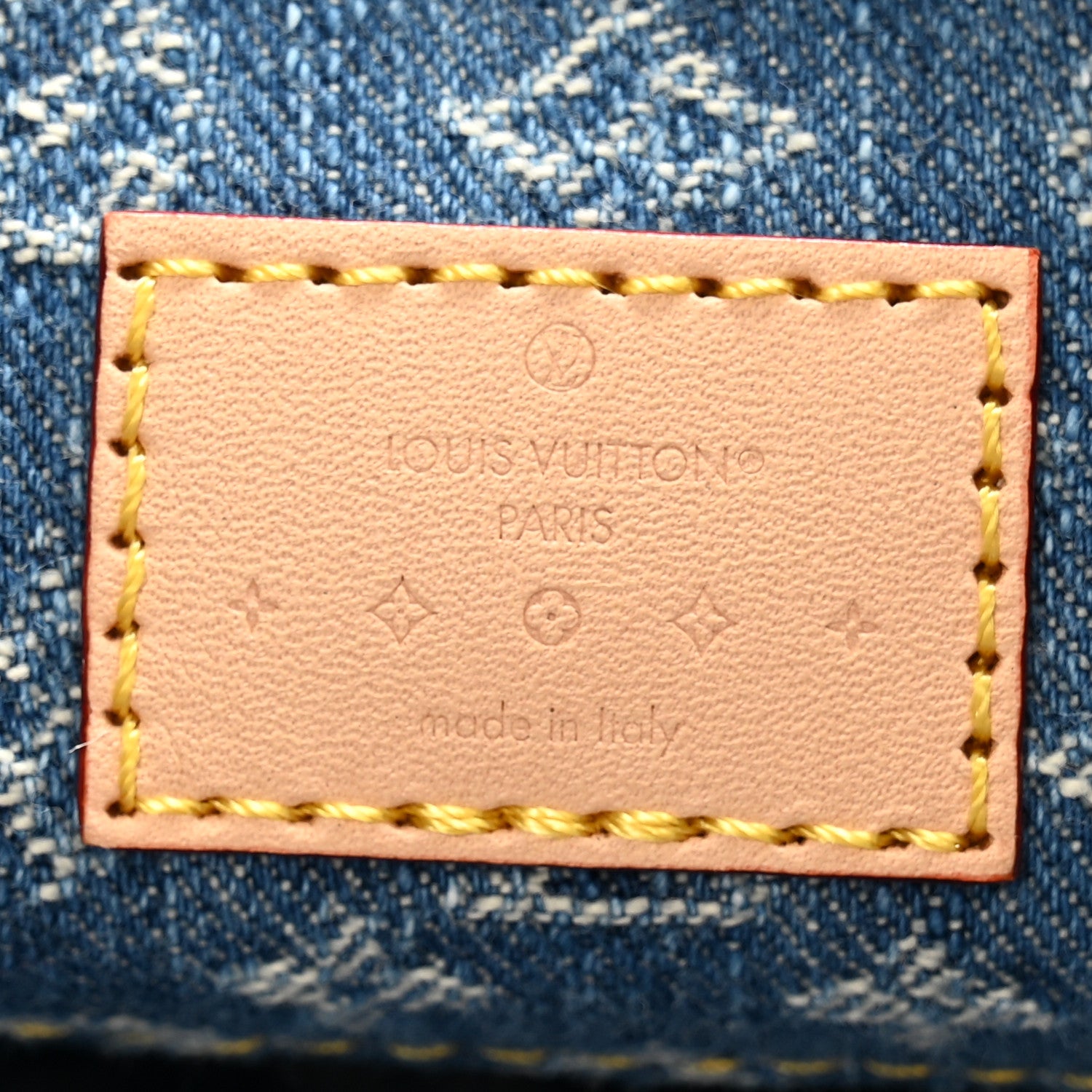 Louis Vuitton Monogram Denim CarryAll MM Blue 7 of 10