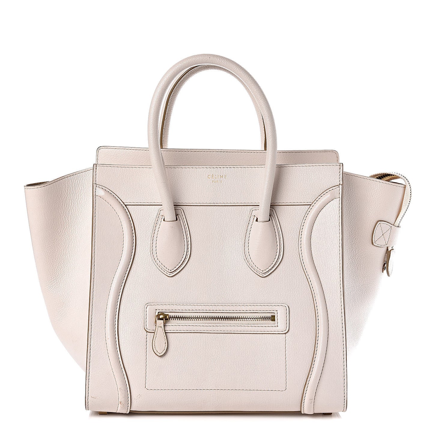 Goatskin Mini Luggage White