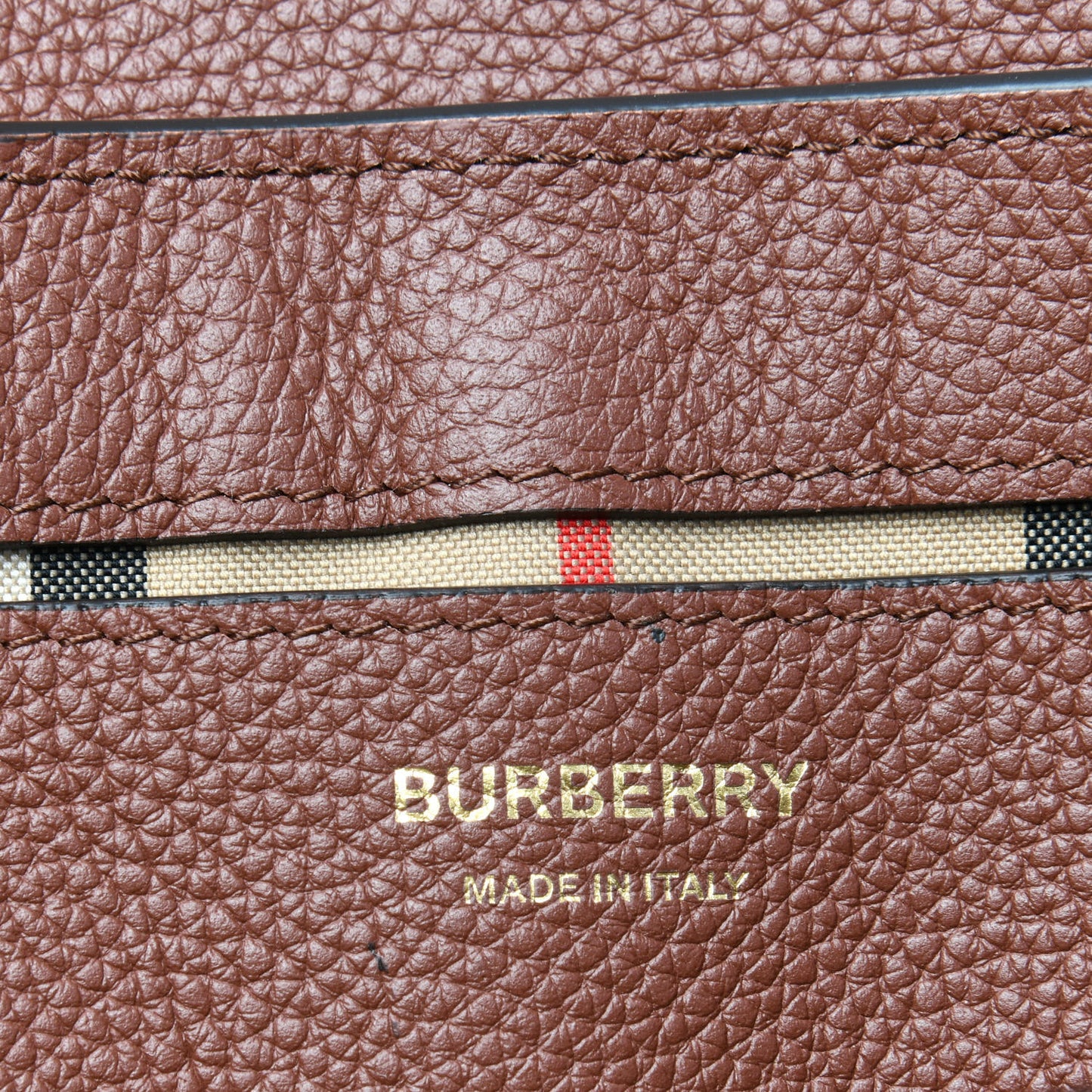 Calfskin Vintage Check Note Crossbody Bag Tan