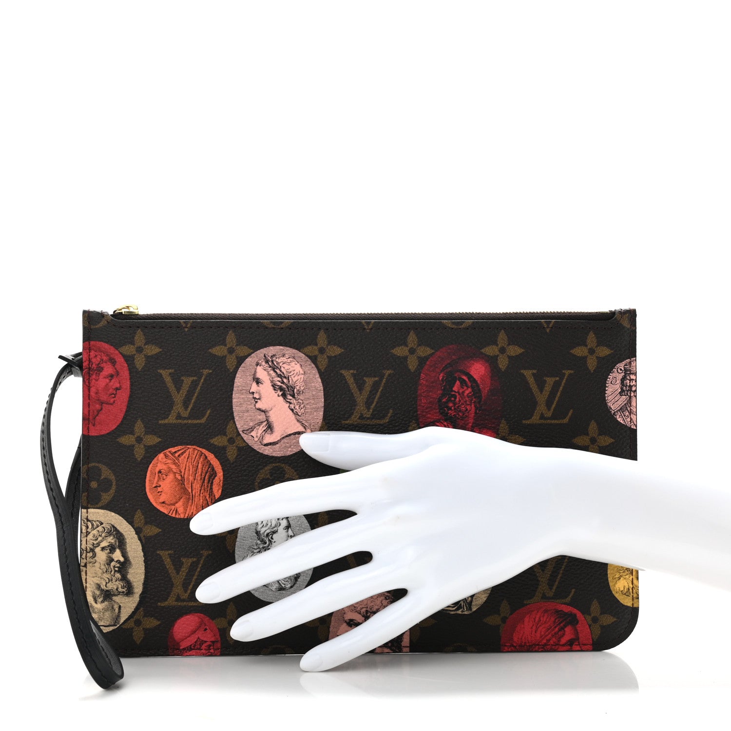 Louis Vuitton X FORNASETTI Monogram Cameo Neverfull MM GM Pochette 3 of 5