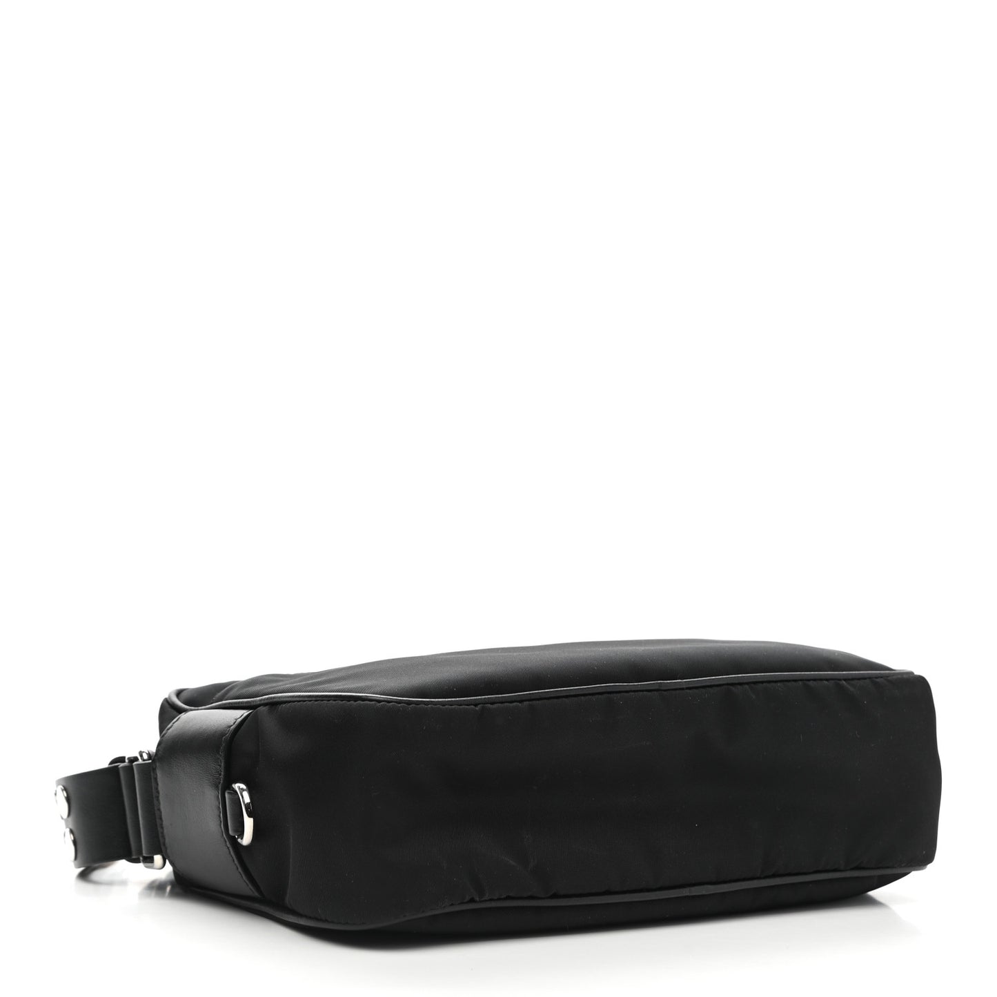 Tessuto Nylon Studded New Vela Shoulder Bag Black Fuoco