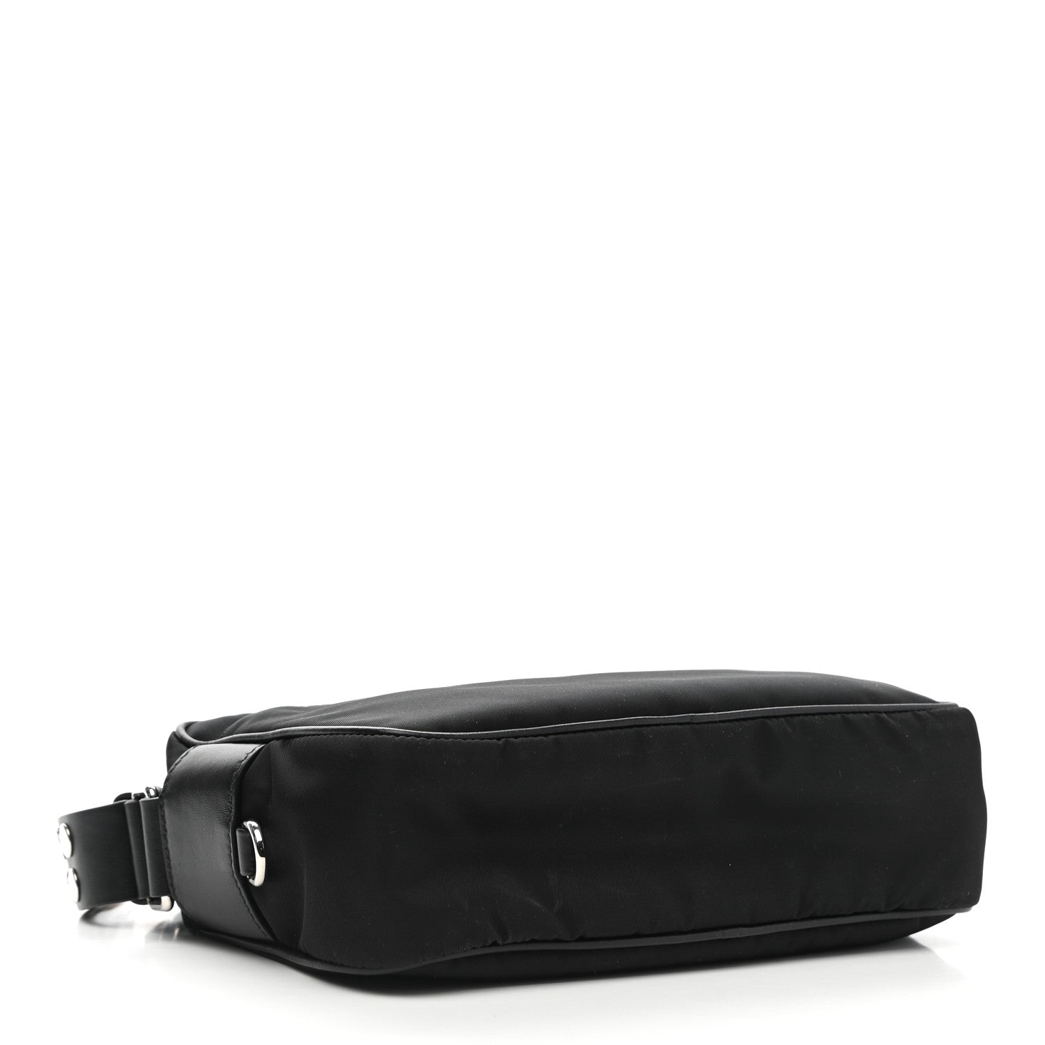 Prada Tessuto Nylon Studded New Vela Shoulder Bag Black Fuoco 4 of 10