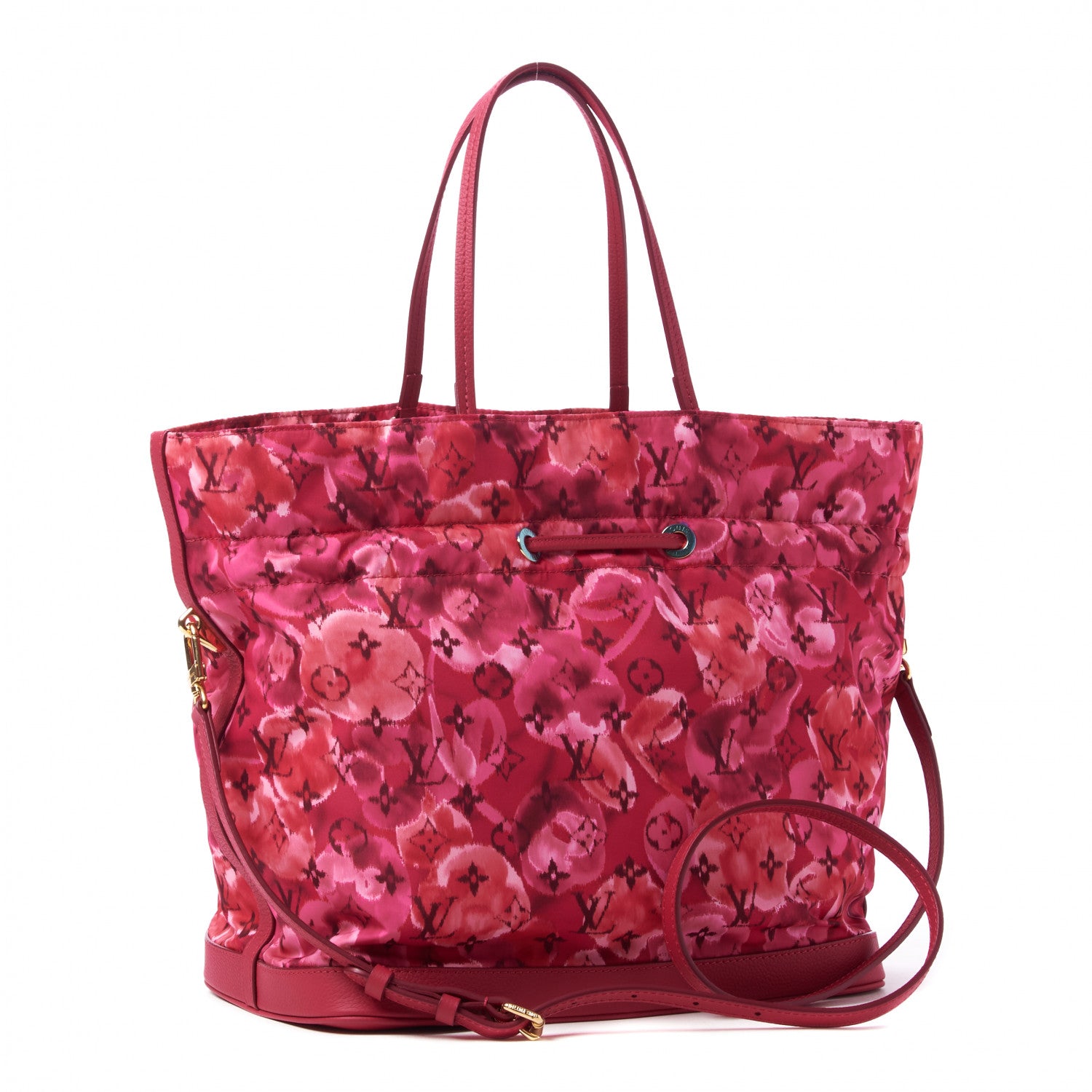 Louis Vuitton Nylon Monogram Ikat Noefull MM Rose Indien 3 of 8