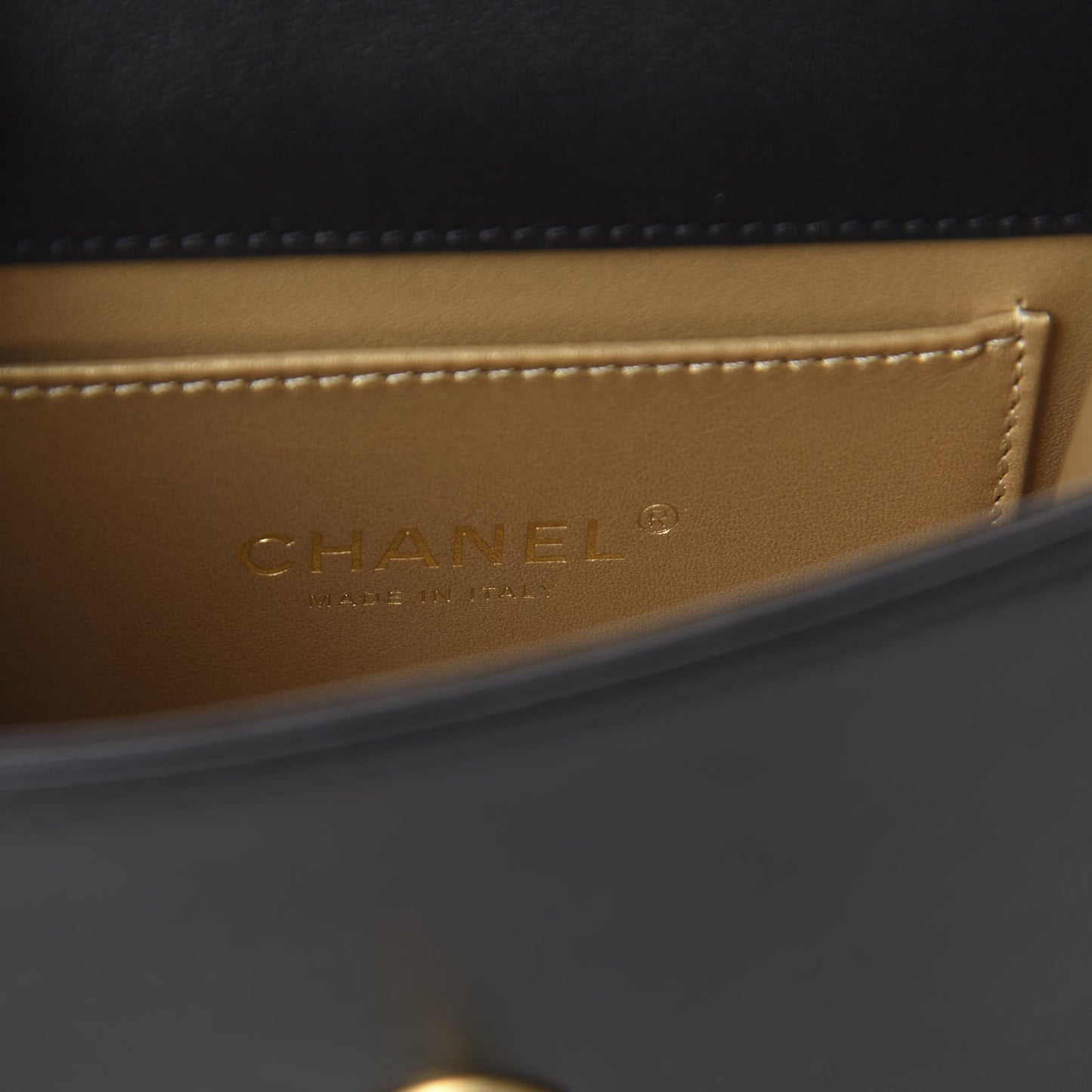 Calfskin Quilted Crystal Pearl Mini Flap Bag Black