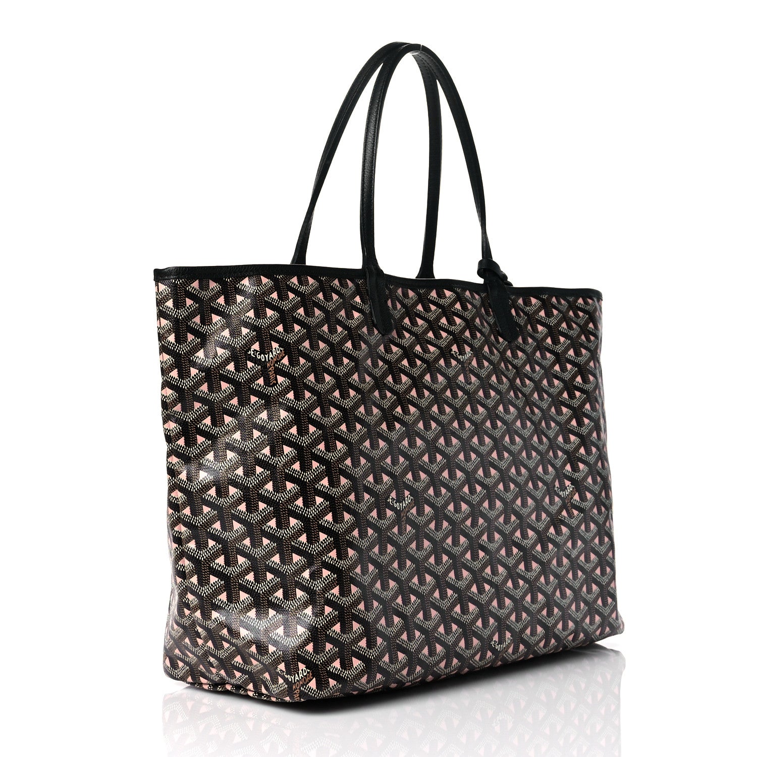 Goyard Goyardine Saint Louis Claire Voie PM Black Pink 3 of 9
