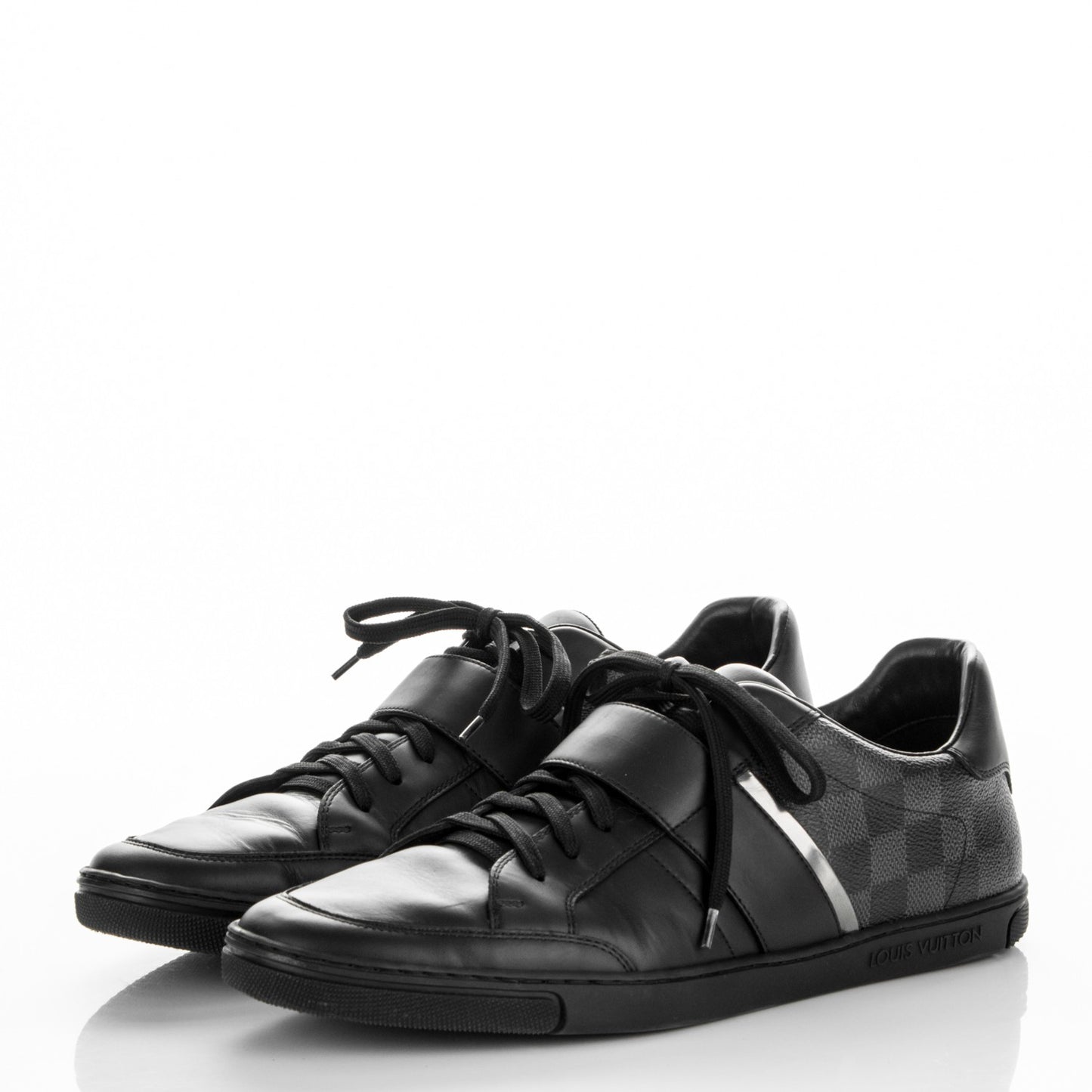 Calfskin Damier Graphite Cover Sneakers 10