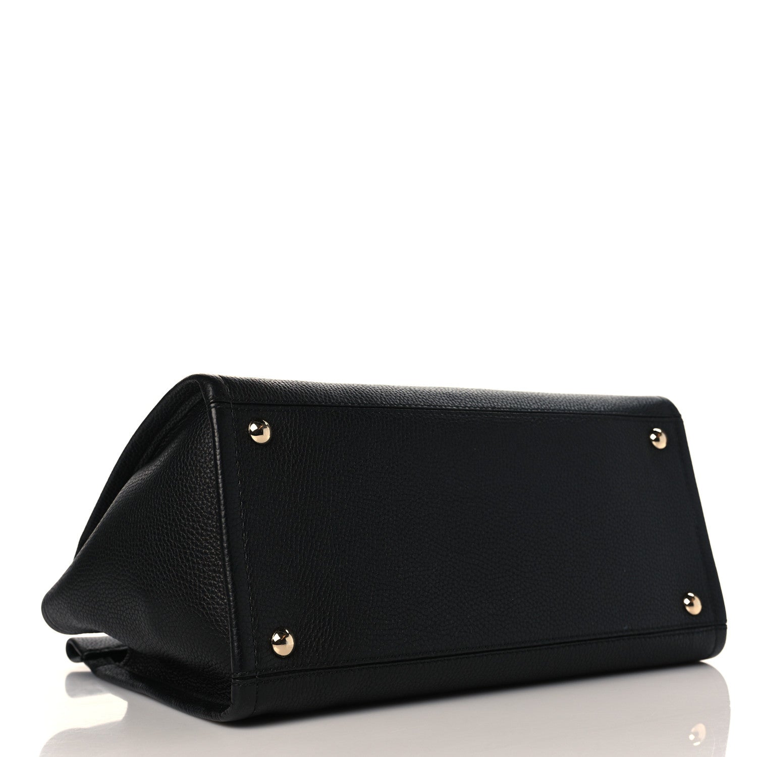 Salvatore Ferragamo Grained Calfskin Medium Meera Tote Black 3 of 8