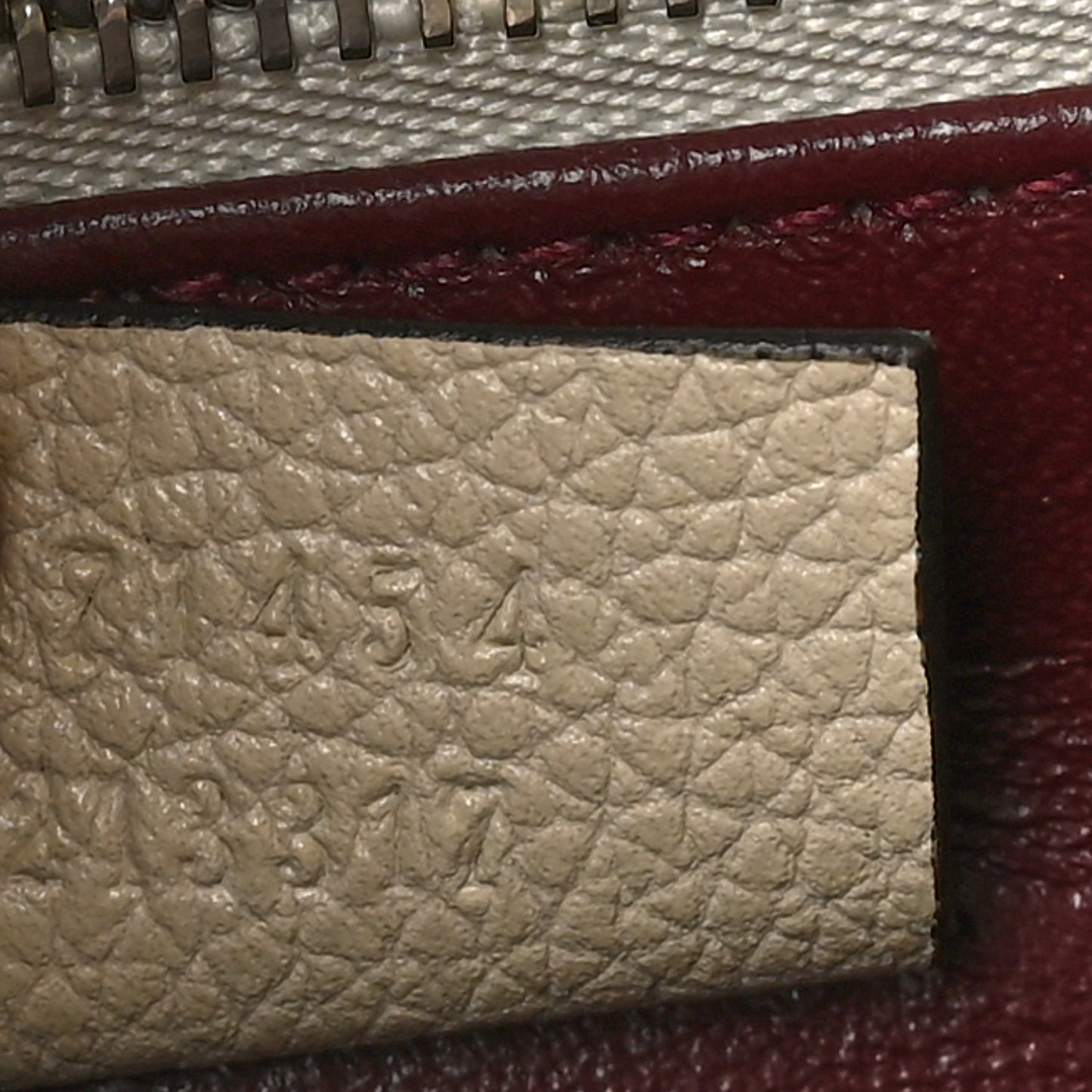 Grainy Calfskin Medium Zumi Top Handle Bag Mystic White