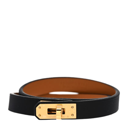 Hermes Swift Kelly Double Tour Bracelet T2 Black 1 of 6
