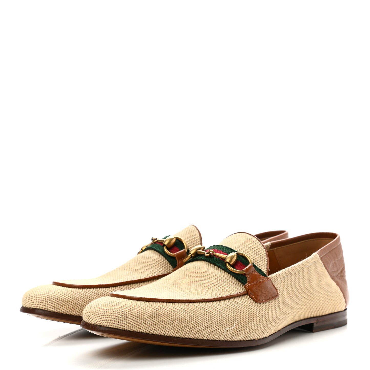 Canvas Web Mens Brixton Horsebit Loafers 9 Sand Light Cuir