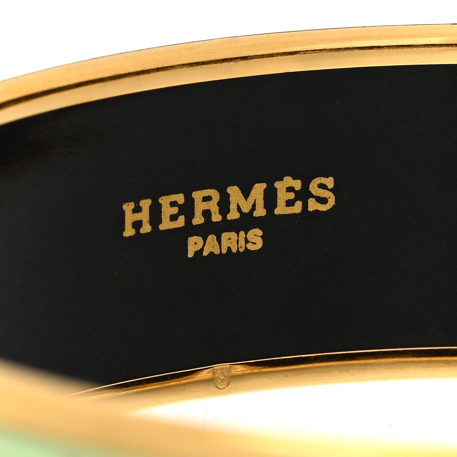 Hermes Enamel Printed Wide Moon Stars Bracelet 70 4 of 5
