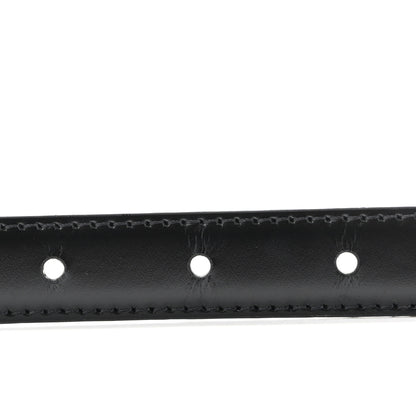 Celine Box Calfskin Medium 25mm Triomphe Belt 75 30 Black 4 of 6
