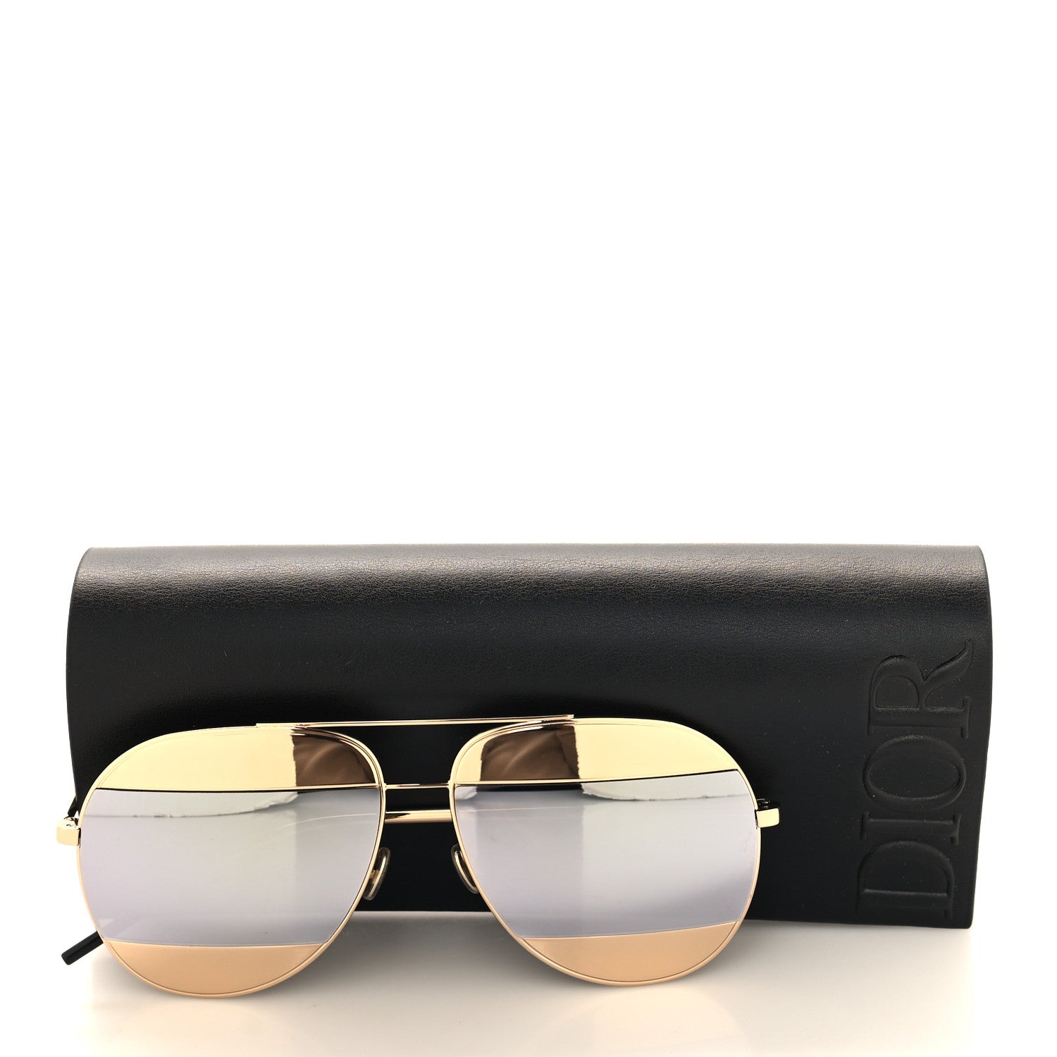 Christian Dior Split 1 Aviator Sunglasses Gold 7 of 7