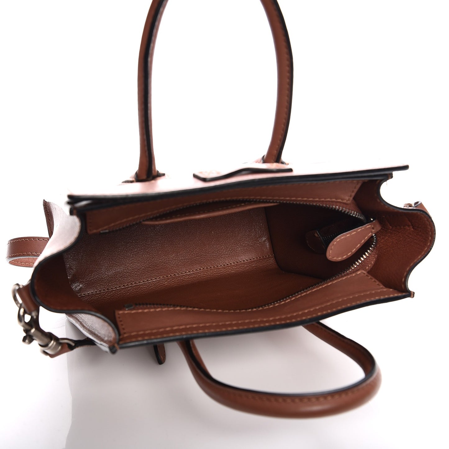 Smooth Calfskin Nano Luggage Sienna