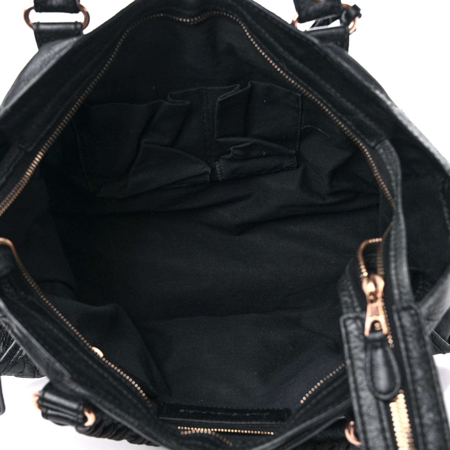 Agneau Giant 12 Rose Gold Hardware City Black