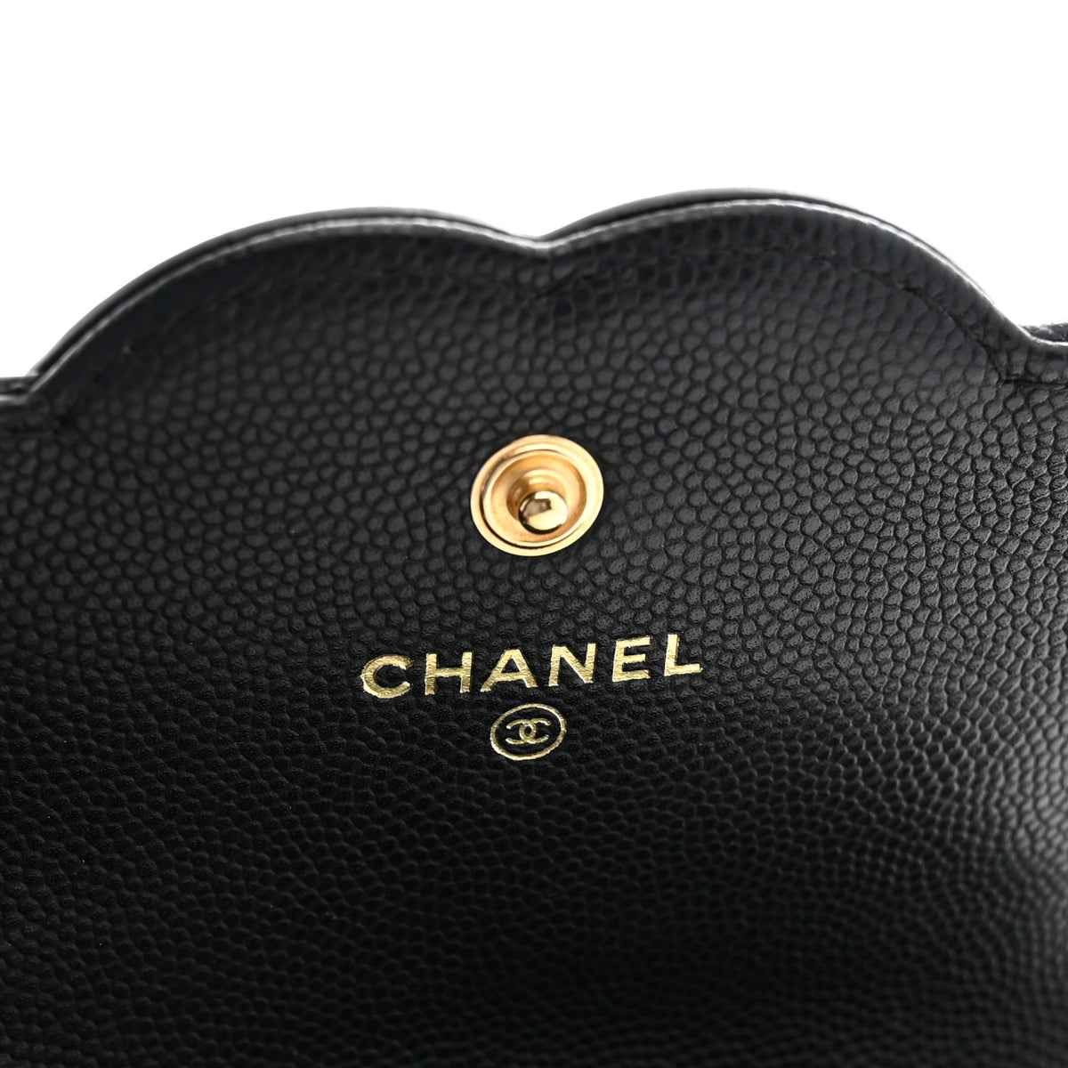 Chanel Caviar Lambskin Quilted CC Flap Card Holder Black 6 of 8