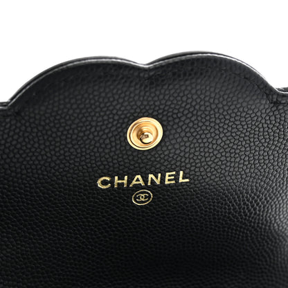 Chanel Caviar Lambskin Quilted CC Flap Card Holder Black 6 of 8