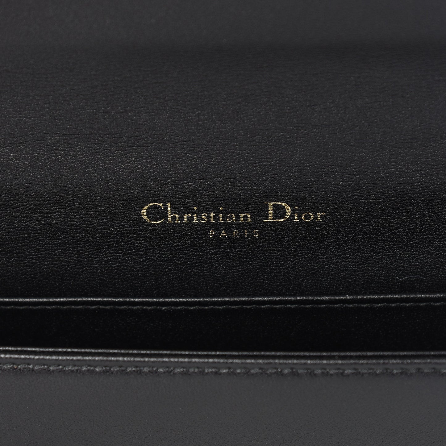 Lambskin Cannage Lady Dior Pouch Black