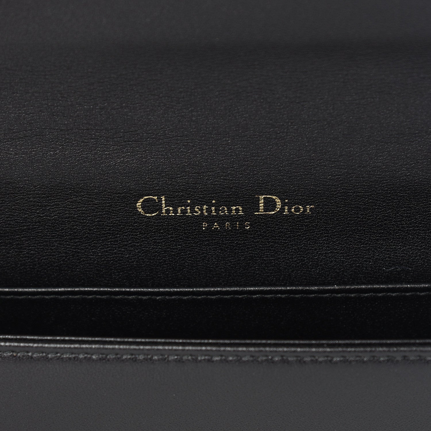 Christian Dior Lambskin Cannage Lady Dior Pouch Black 7 of 11