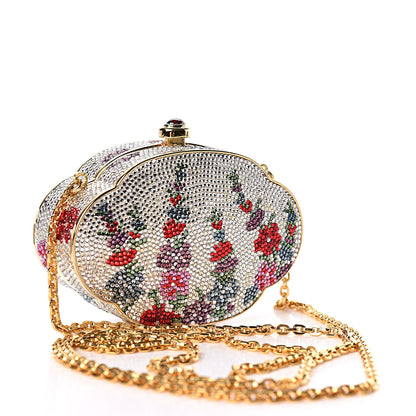 Judith Leiber Swarovski Crystal Floral Miniaudiere Clutch Multicolor 3 of 8