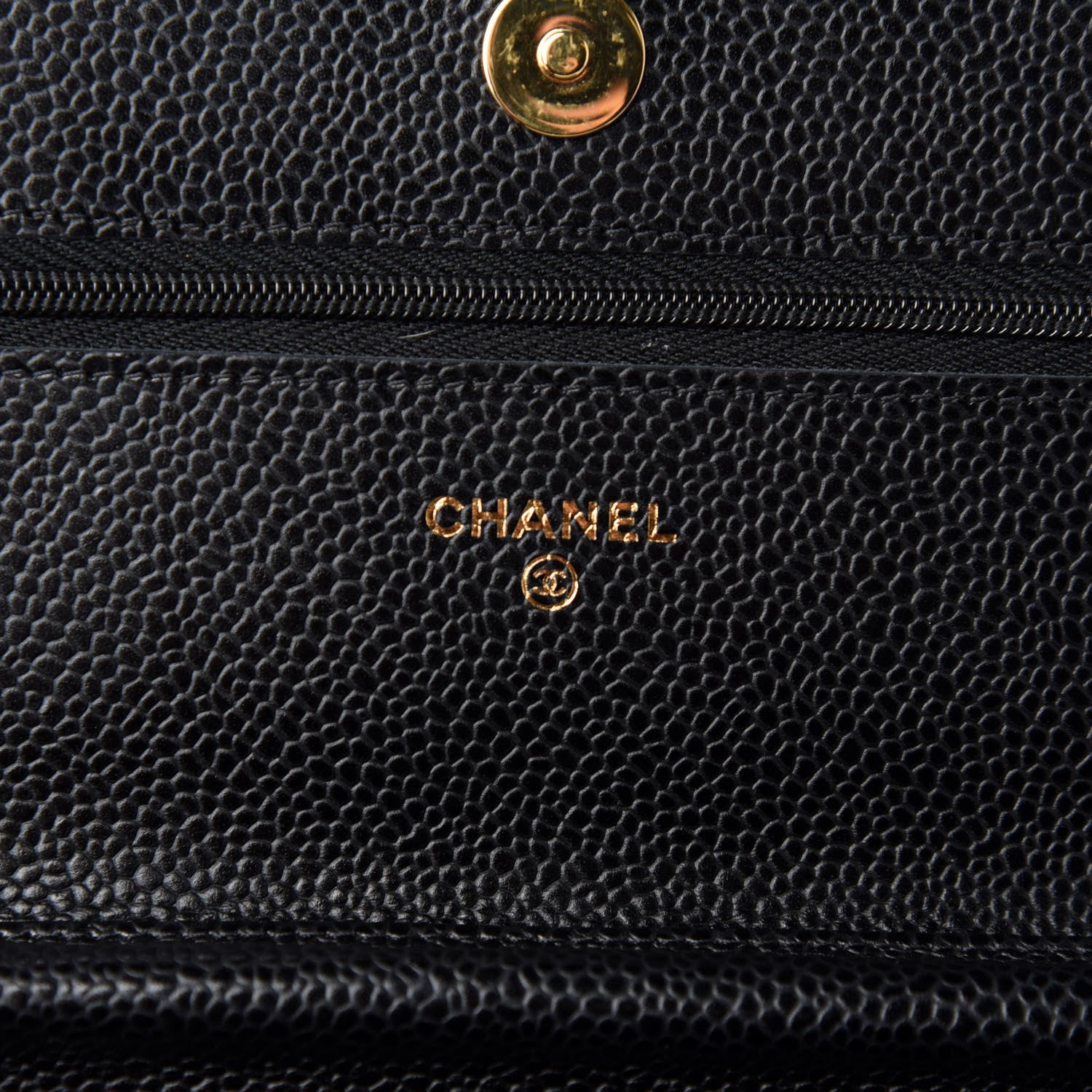 Chanel Caviar Quilted Wallet On Chain WOC Black 10 of 13