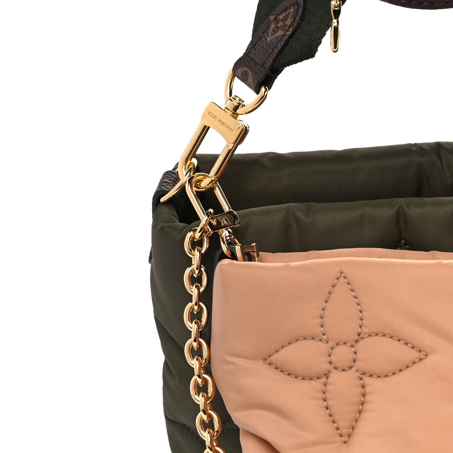Louis Vuitton Econyl Monogram Pillow Maxi Multi Pochette Accessories Kaki Beige 10 of 15