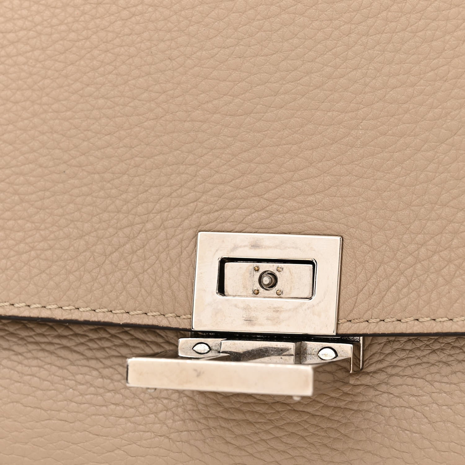 Celine Drummed Calfskin Suede Large Trapeze Dune 11 of 16