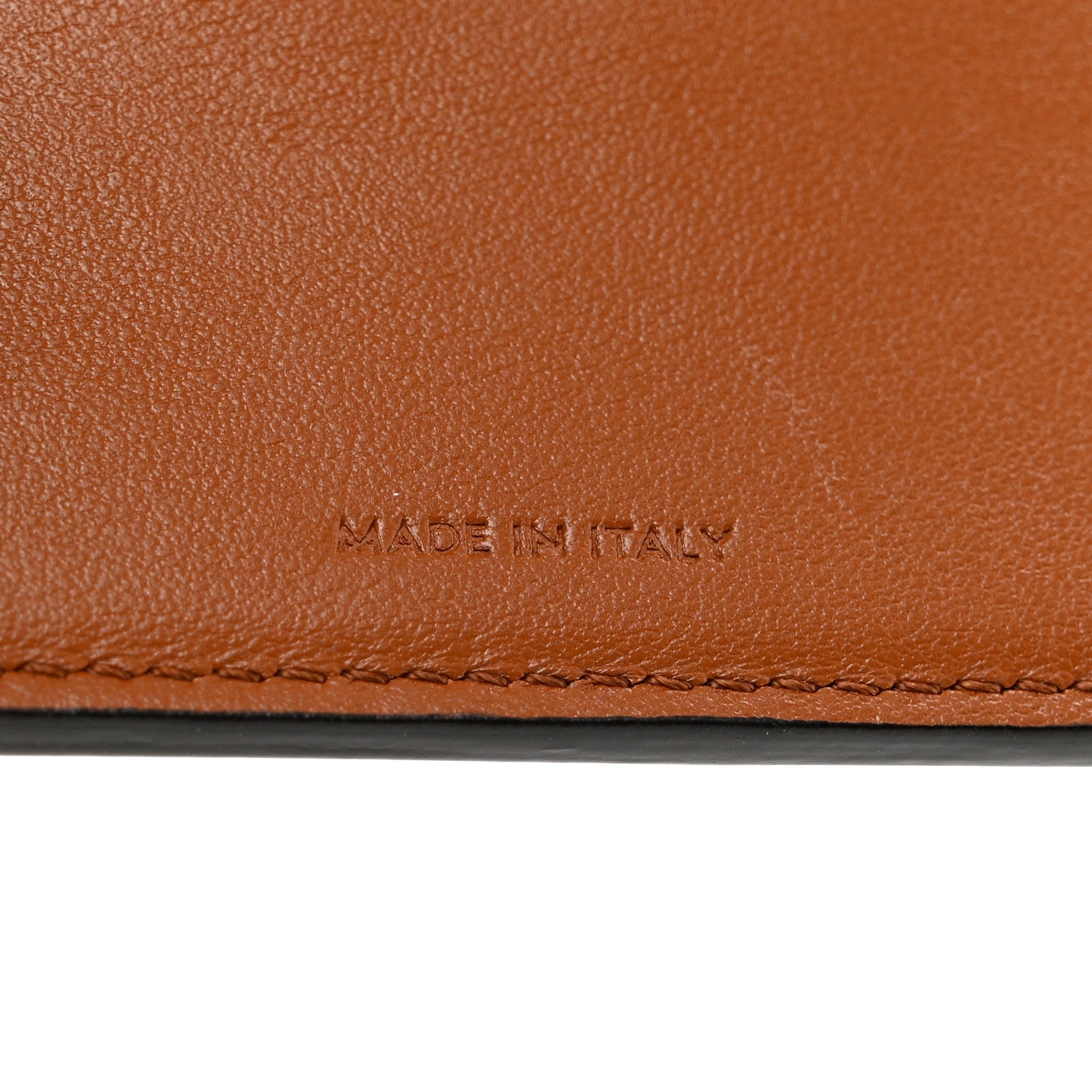 Celine Shiny Calfskin Triomphe Compact Wallet Natural Tan 6 of 8