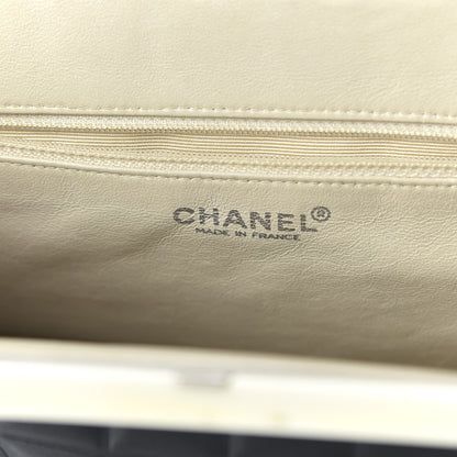 Chanel Lambskin Chocolate Bar Quilted Frame Shoulder Bag Black 8 of 10
