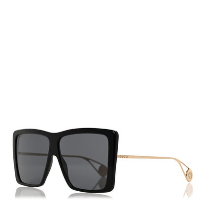 Gucci Acetate Oversize Square Frame GG0434S Sunglasses Black 1 of 8