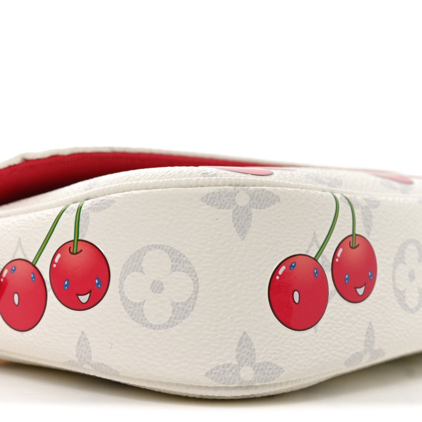 LV X TM Monogram Cerises Ivy Wallet On Chain White